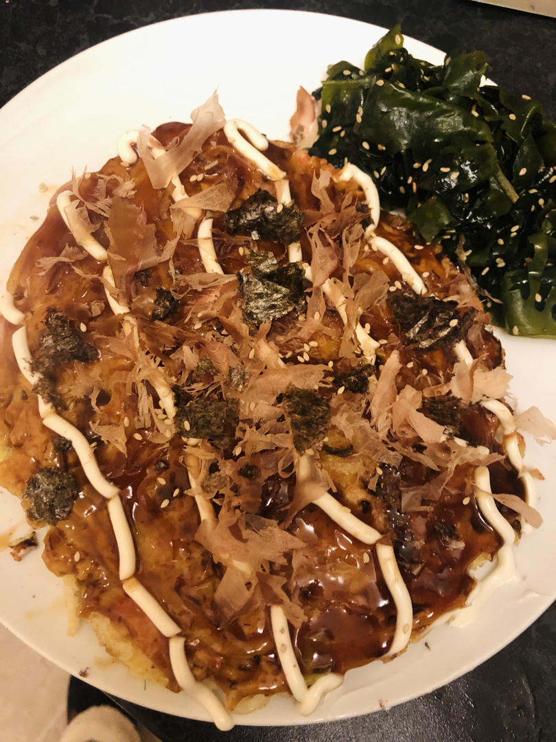 日式大阪烧(详细教程get✅喜欢啥就加点啥😋多重口感共同造就了这个大阪烧～🤗）