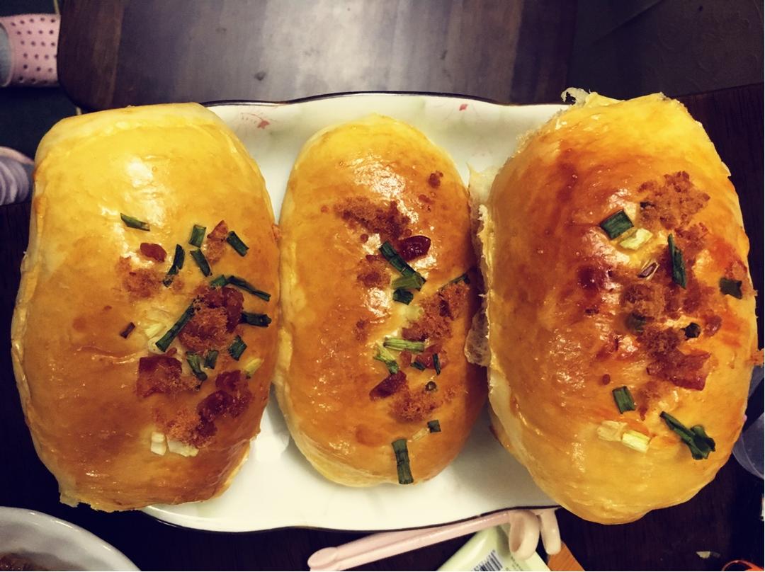 香葱火腿肉松面包