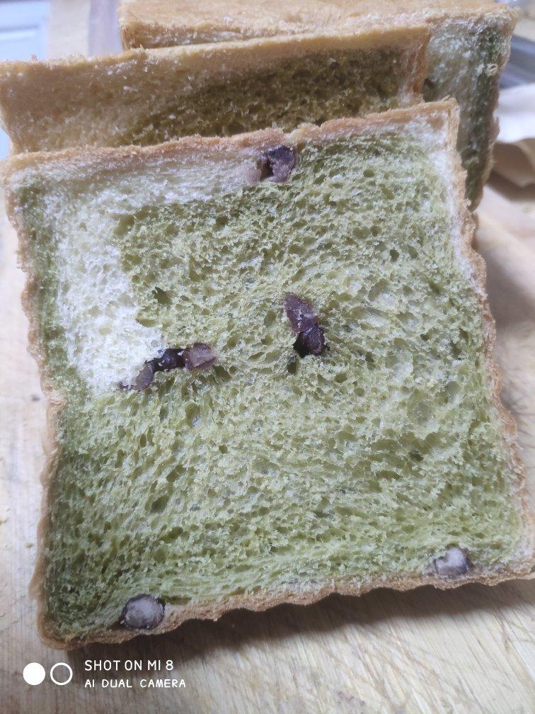 蜜豆抹茶双色吐司（波兰种）