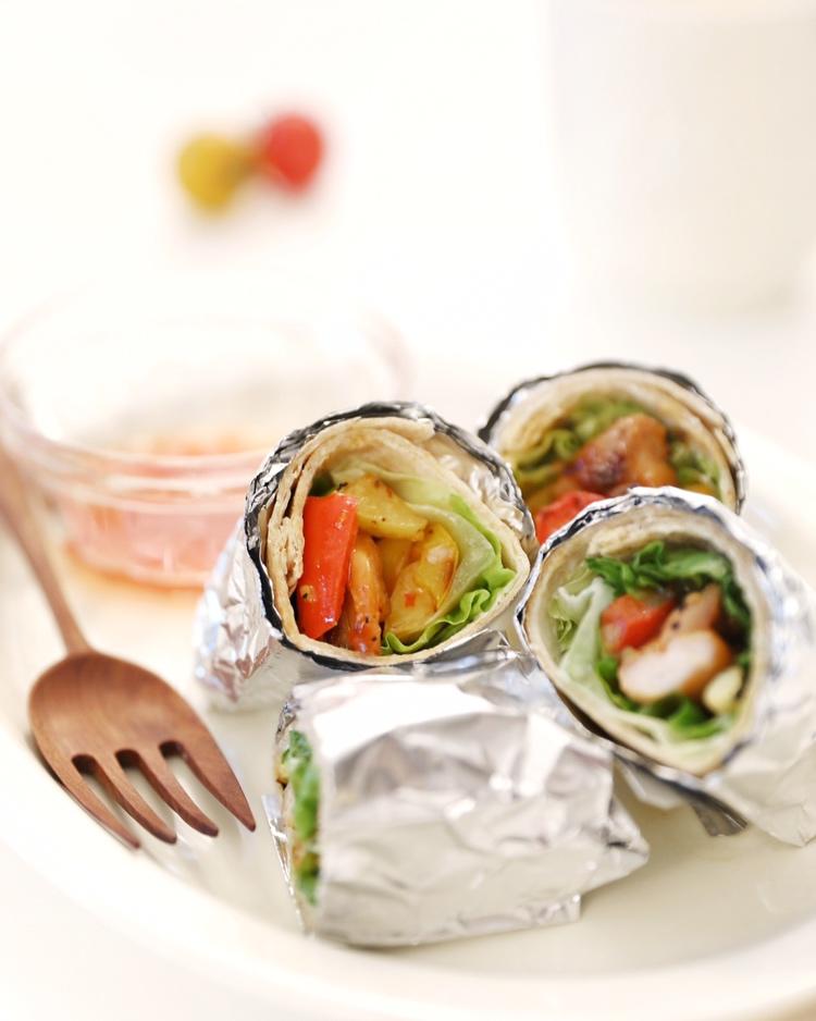 烤鲜蔬甜辣酱鸡肉卷【北鼎食谱】