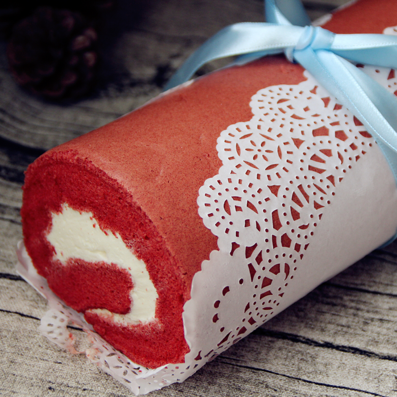 红丝绒蛋糕卷