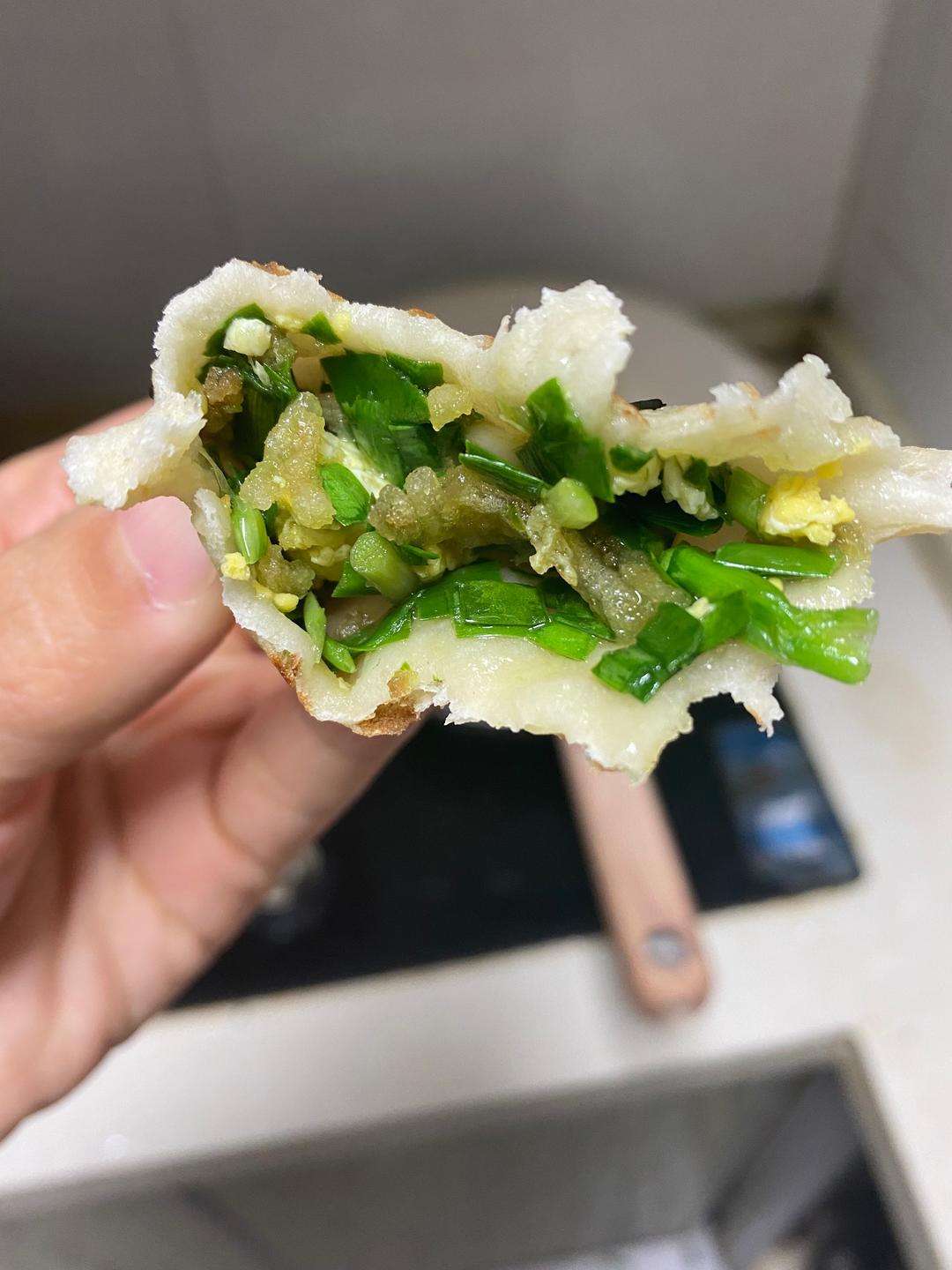 凉了也不硬皮儿的韭菜盒