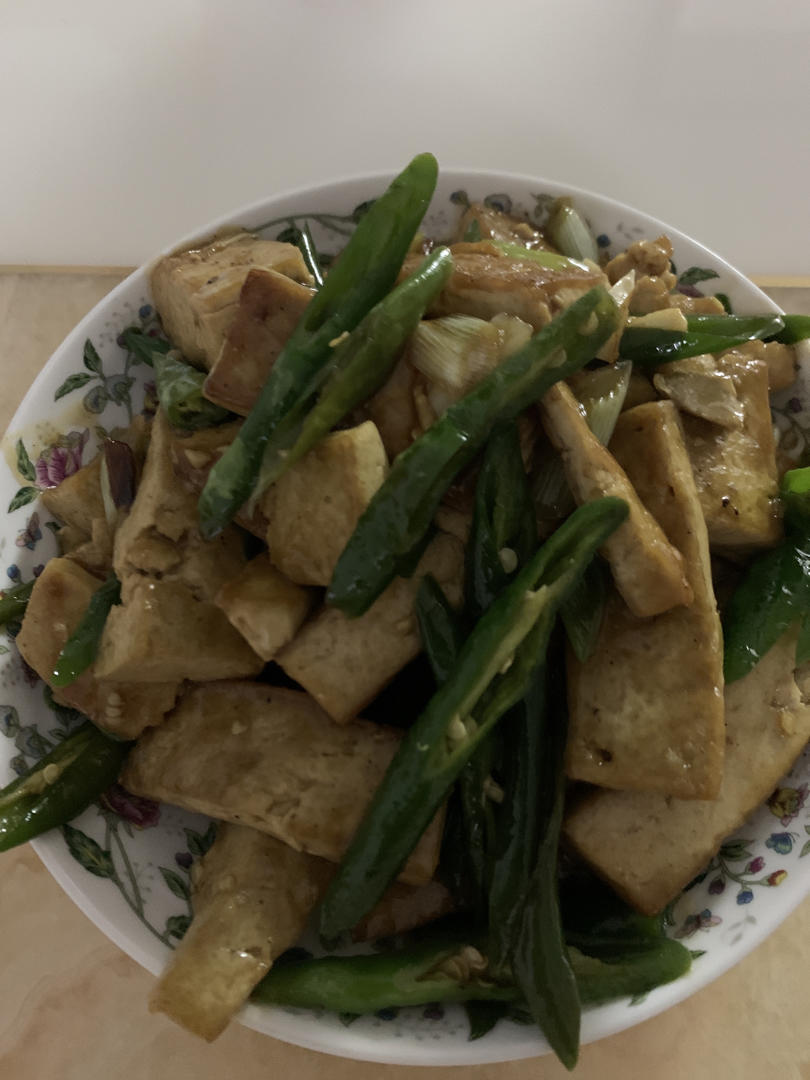 青椒炒豆腐