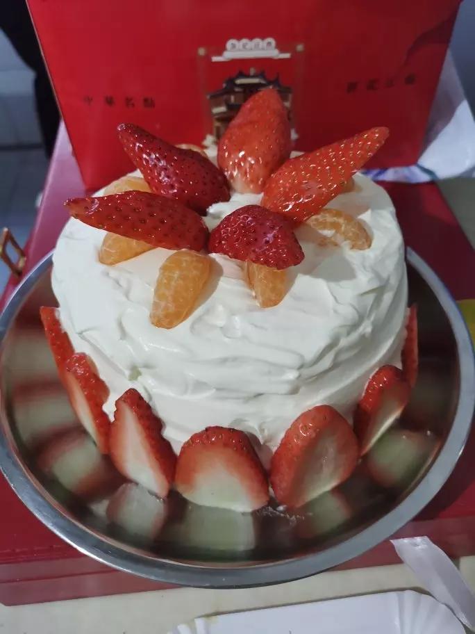 八寸戚风蛋糕（生日蛋糕坯）附六寸配单