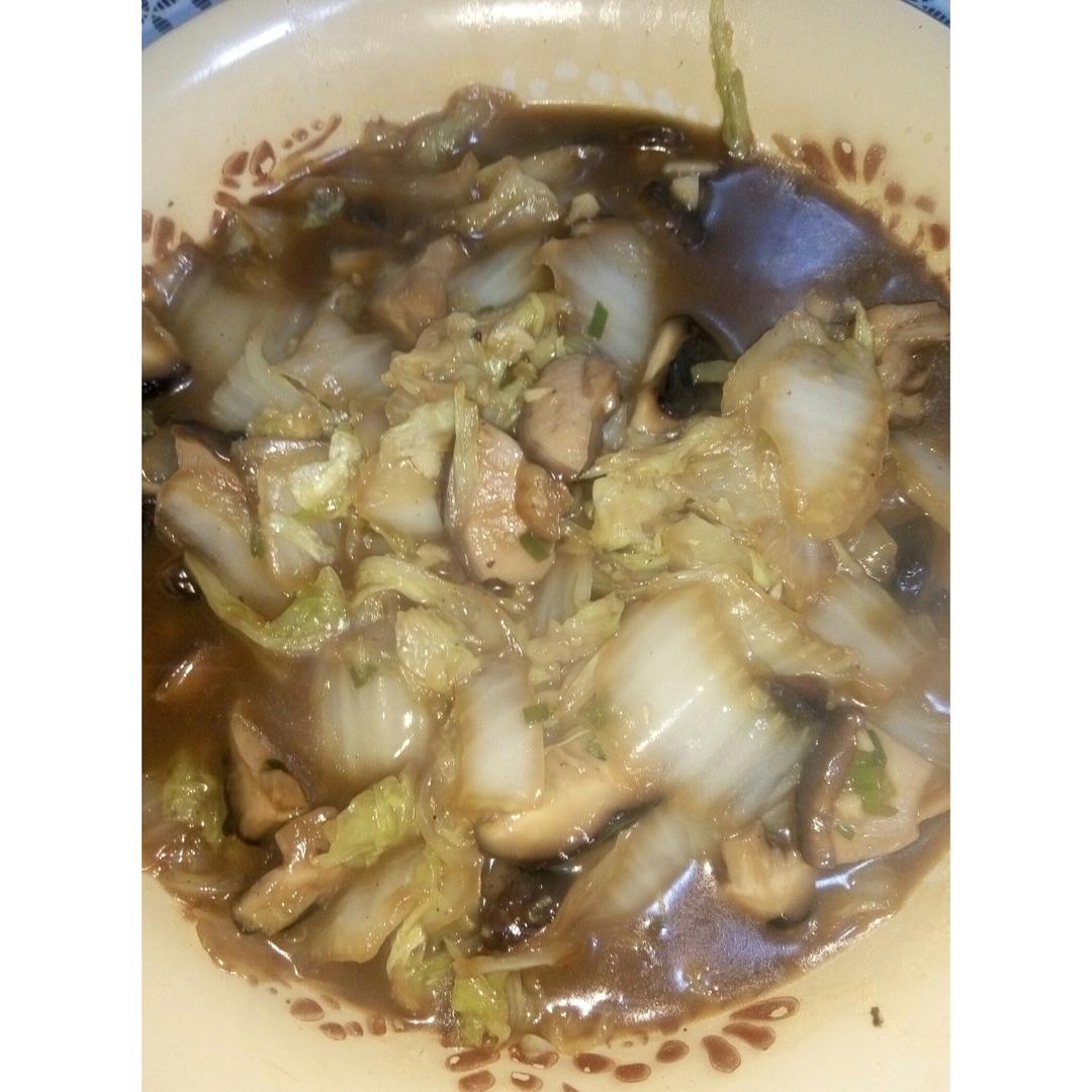 耗油香菇白菜