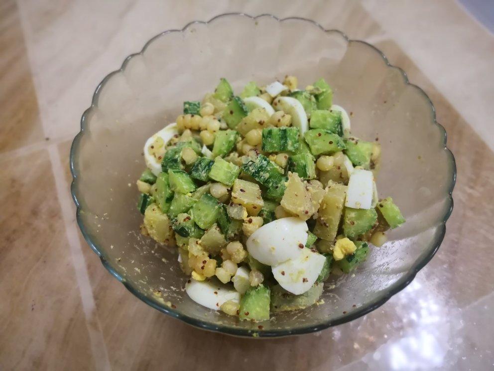 牛油果土豆鸡蛋黄瓜沙拉