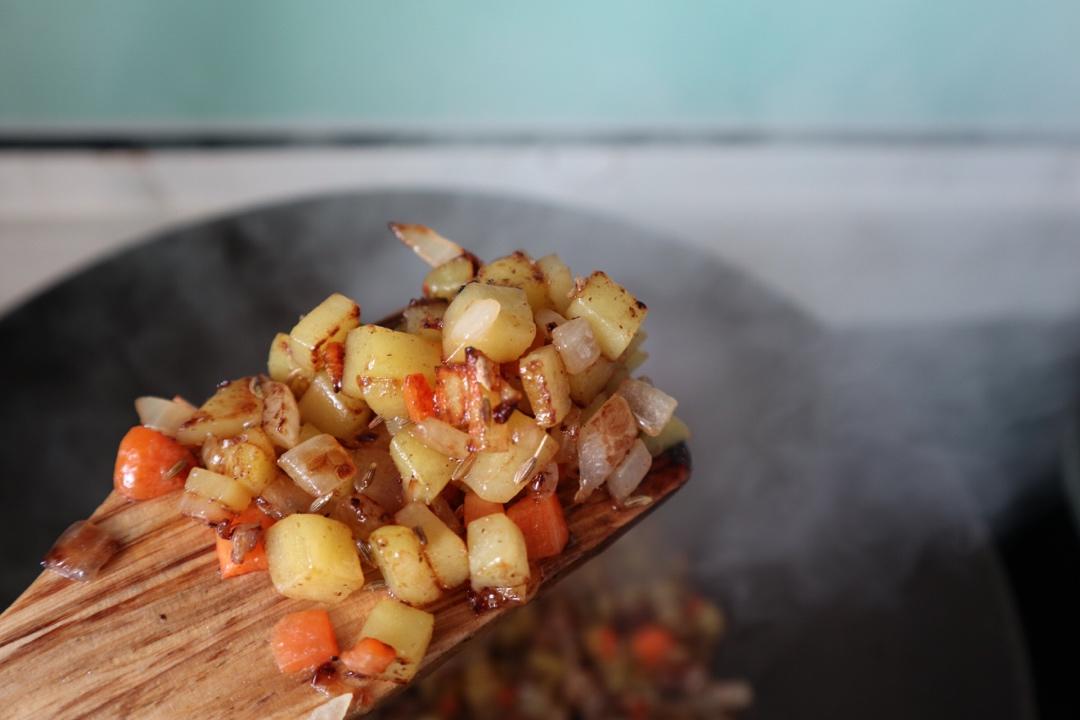 孜然土豆炒饭