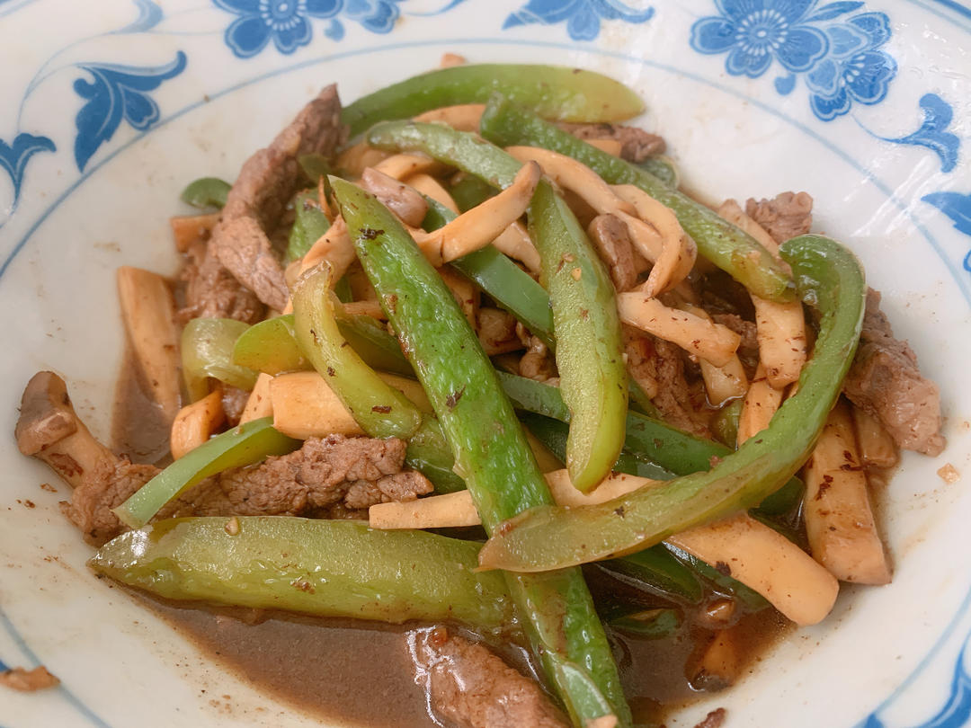 杏鲍菇炒牛柳