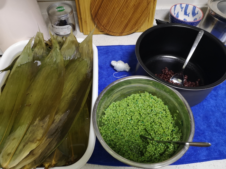 抹茶蜜豆粽（这个端午我选择原谅）的做法 步骤1