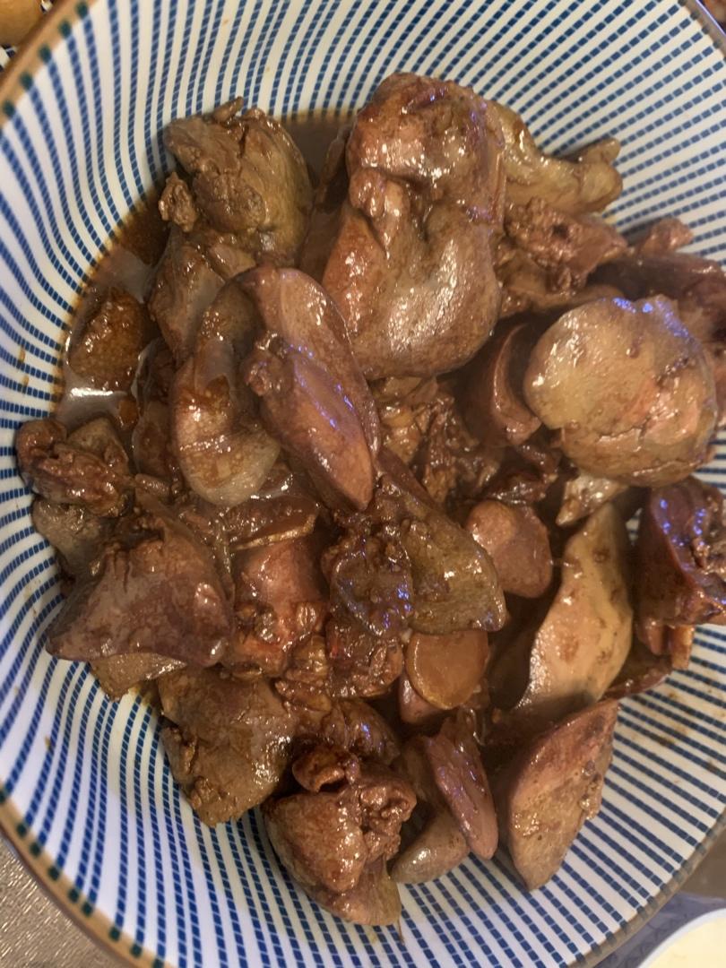 豆蔻小姐做的简单美味酱鸡肝