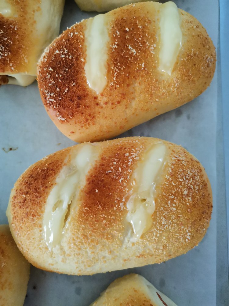 芝士火腿面包（一次发酵）