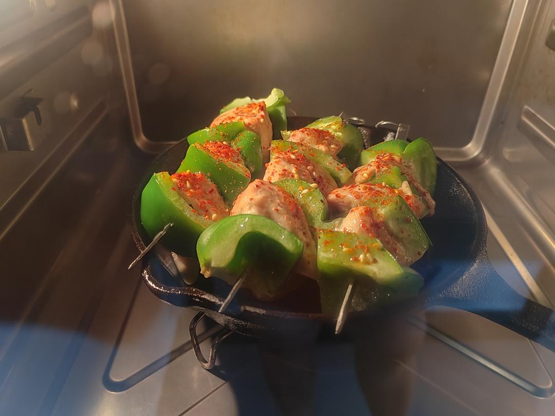 快手高颜值烤鸡胸肉串（减脂增肌食谱新花样，便当宝宝福利）
