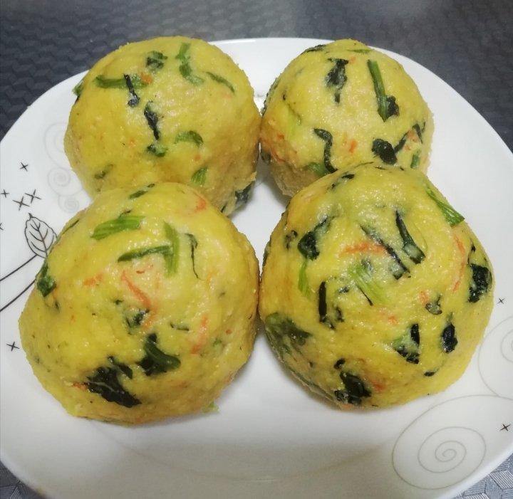 堂妈小厨——玉米菜窝头