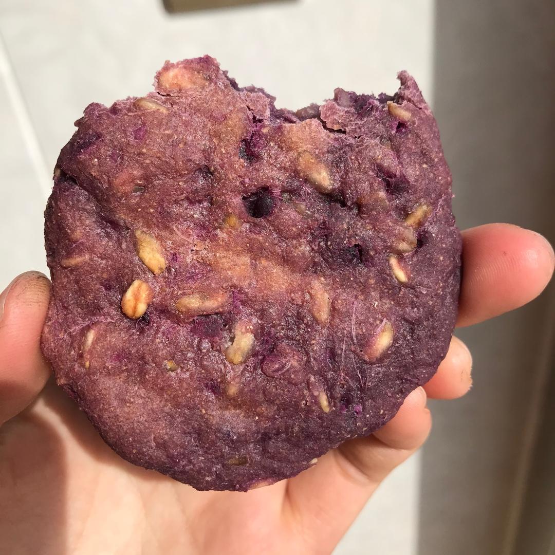 减脂代餐紫薯燕麦饼