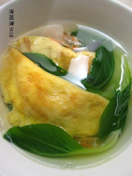 鲜虾蛋饺汤的做法