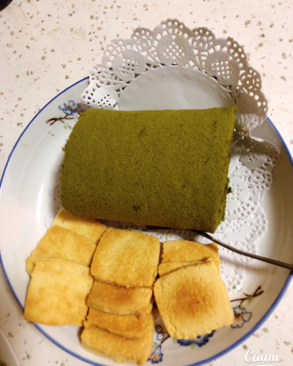 抹茶蜜豆蛋糕卷