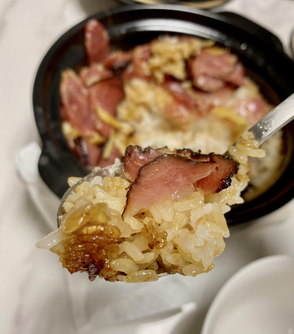 腊味煲仔饭，20分钟饭菜同出