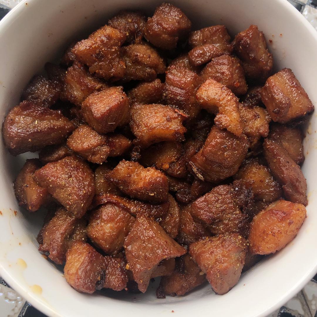 五香肉丁的做法