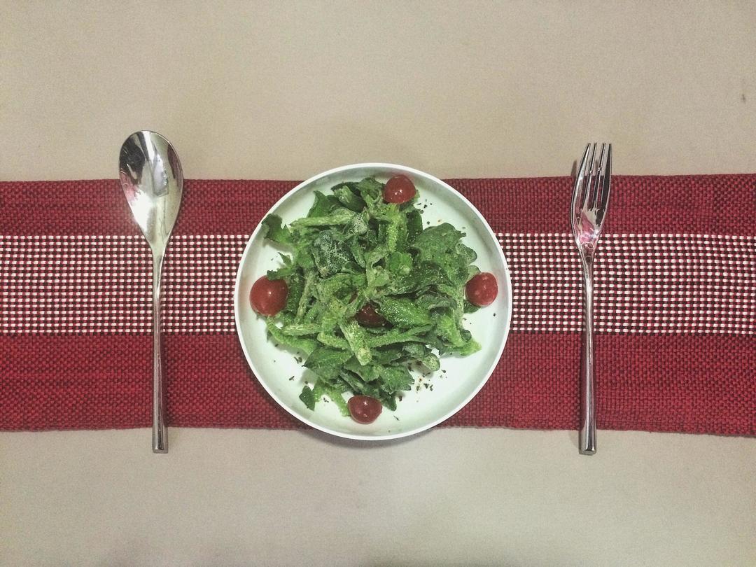 凉拌冰草的做法