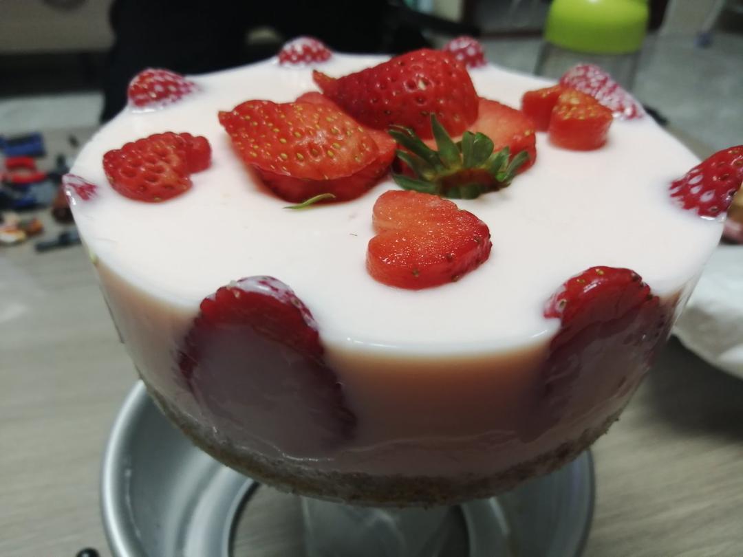 草莓酸奶慕斯(无奶油版)