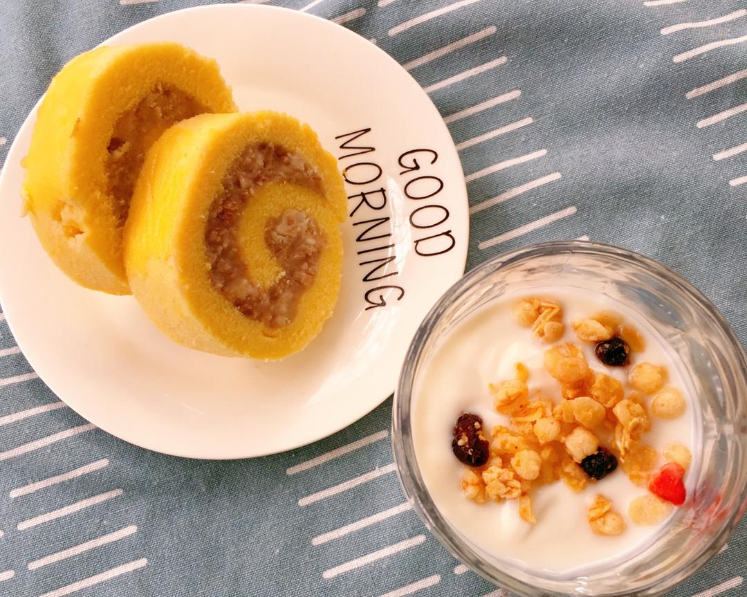 香芋蛋糕卷的做法