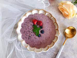 超健康巨美味高颜值的酸奶蓝莓藜麦糊糊的做法 步骤12