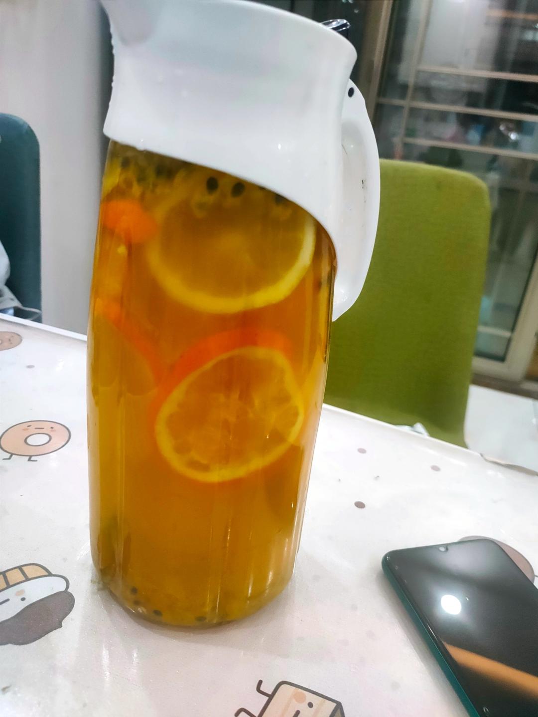 自制无敌好喝夏日解腻水果茶🍊完爆饮品店，新手百分百成功，试试就知道