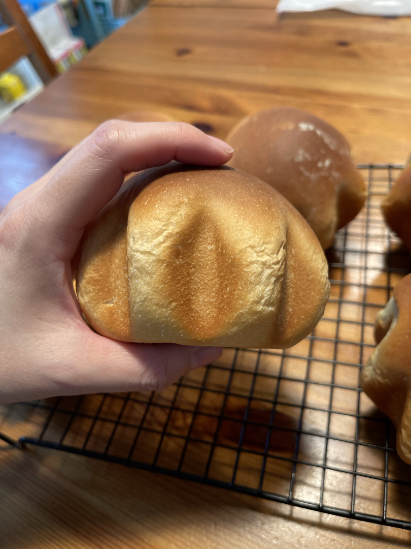 一波长了角的巨蛋面包