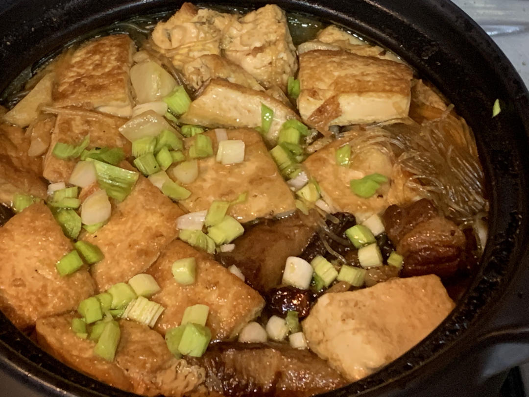 豆腐粉丝金针菇白菜煲