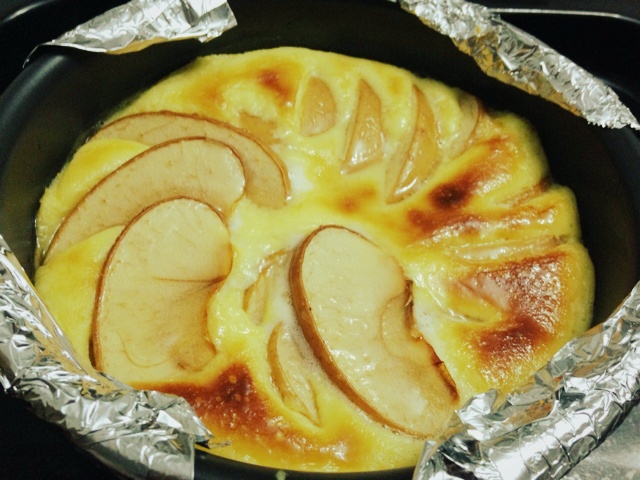 用马斯卡彭奶酪制作——枫糖苹果芝士蛋糕