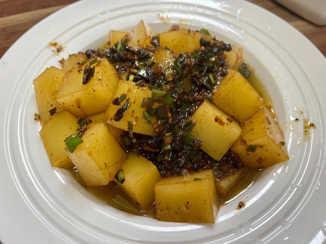 豆豉风味煮凉粉