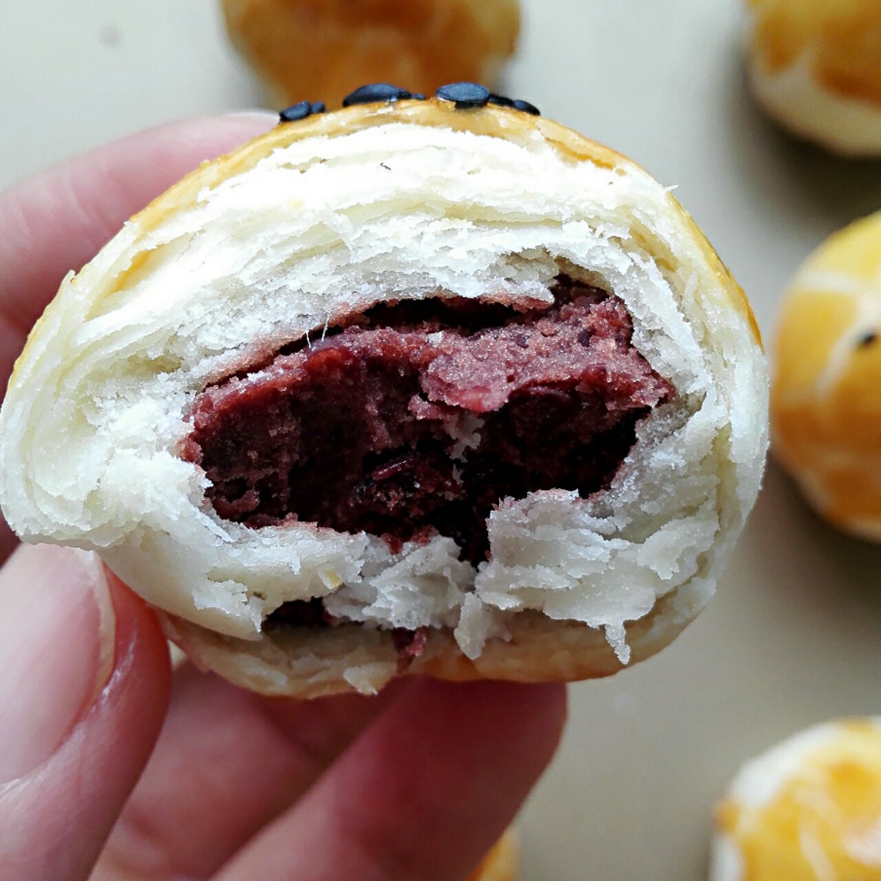 盼望秋天的蚊子做的红豆酥