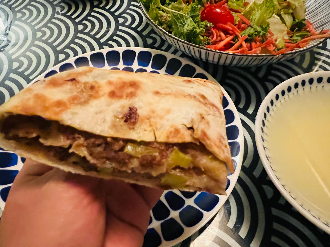 复刻回民街的千层牛肉馅饼