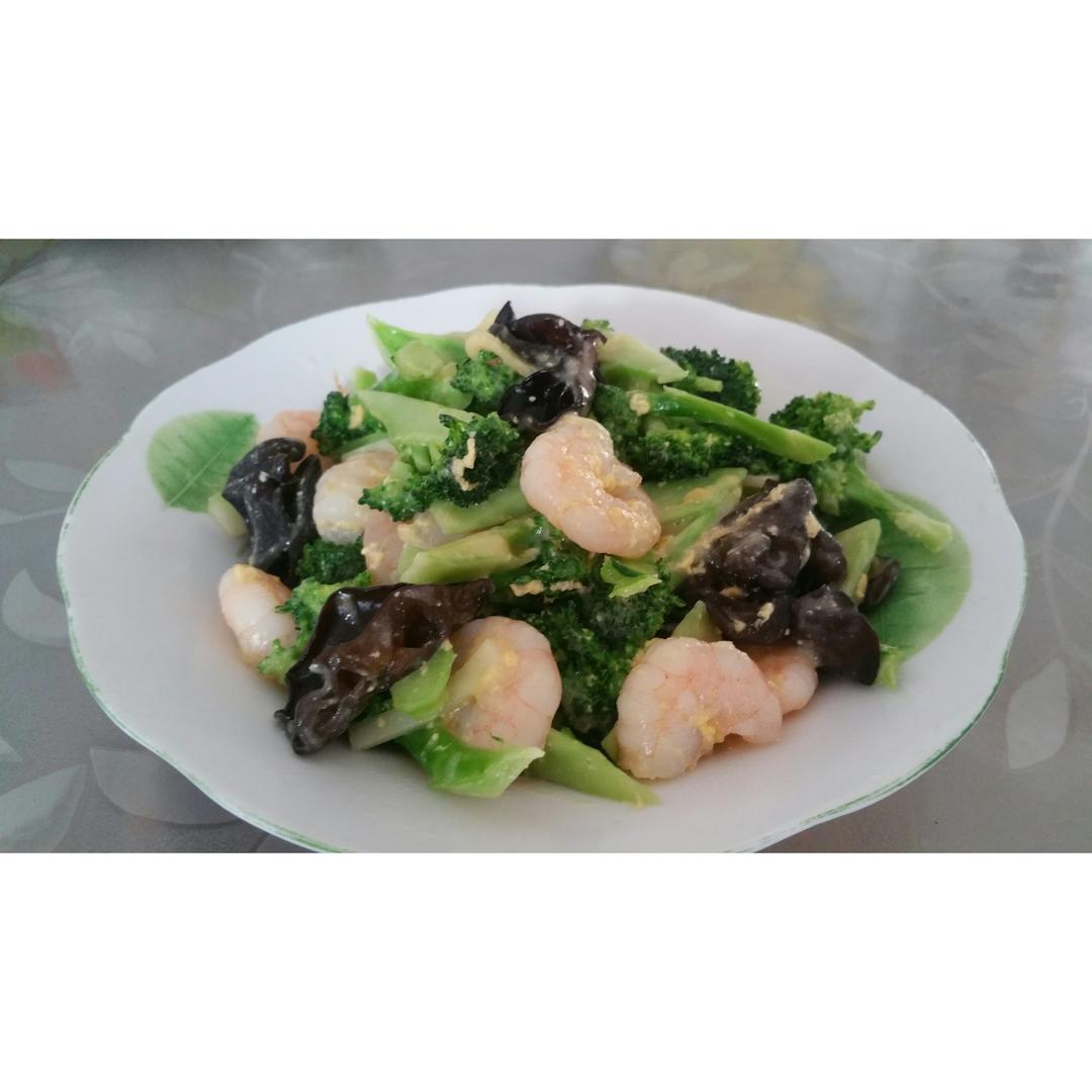 西兰花炒虾仁