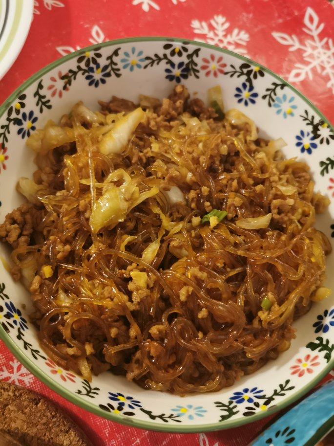 酸菜肉沫粉条