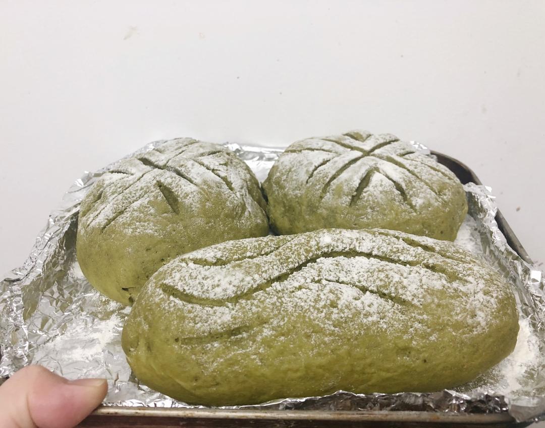 抹茶麻薯软欧包