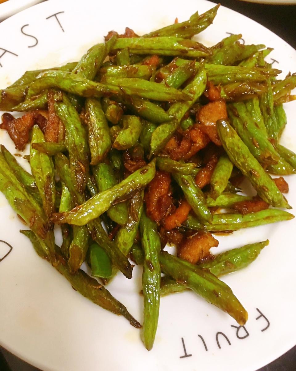 长豆角炒肉