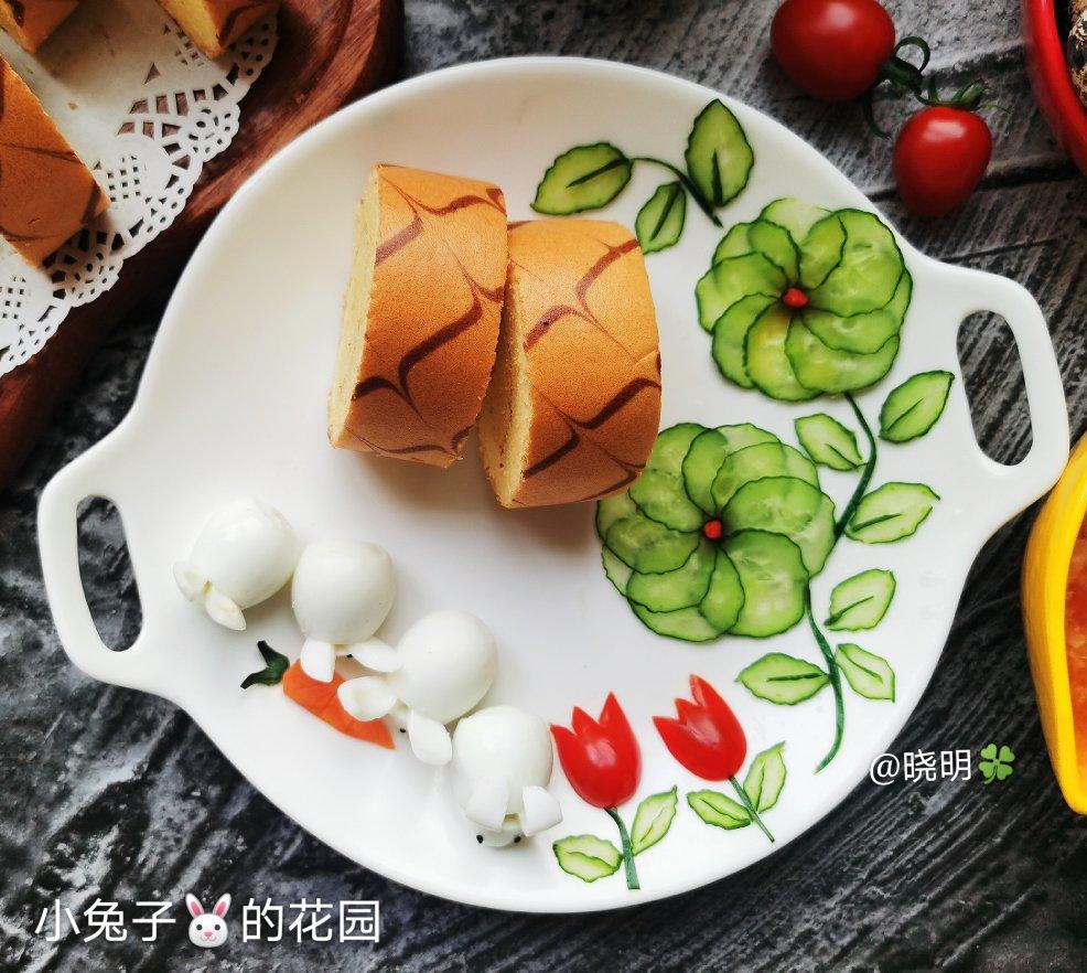 黃瓜花美美餐盘画(创意盘画の四)