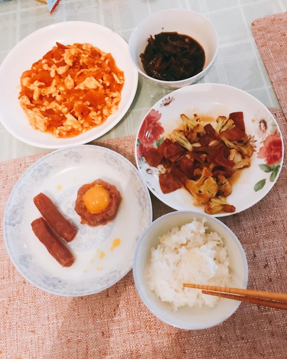 西红柿炒鸡蛋（一人份+胶片版）