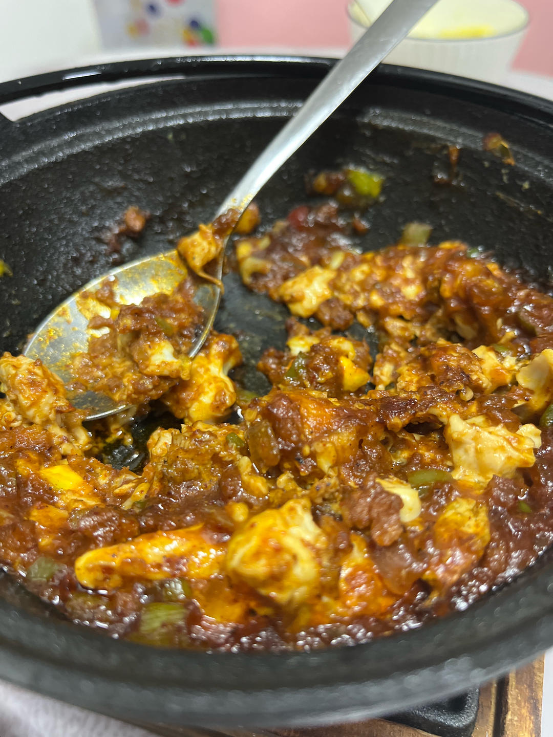 米村拌饭的石板鸡蛋和石板豆腐