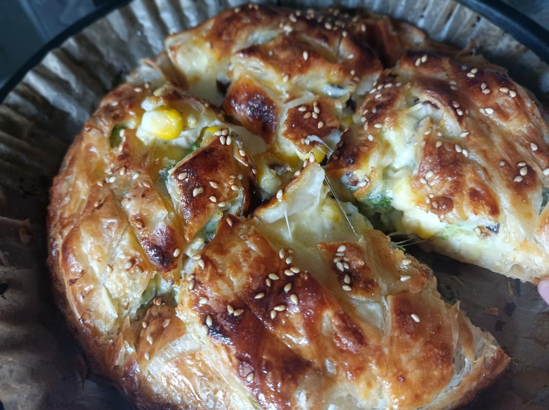 手抓饼版香蕉芝士披萨