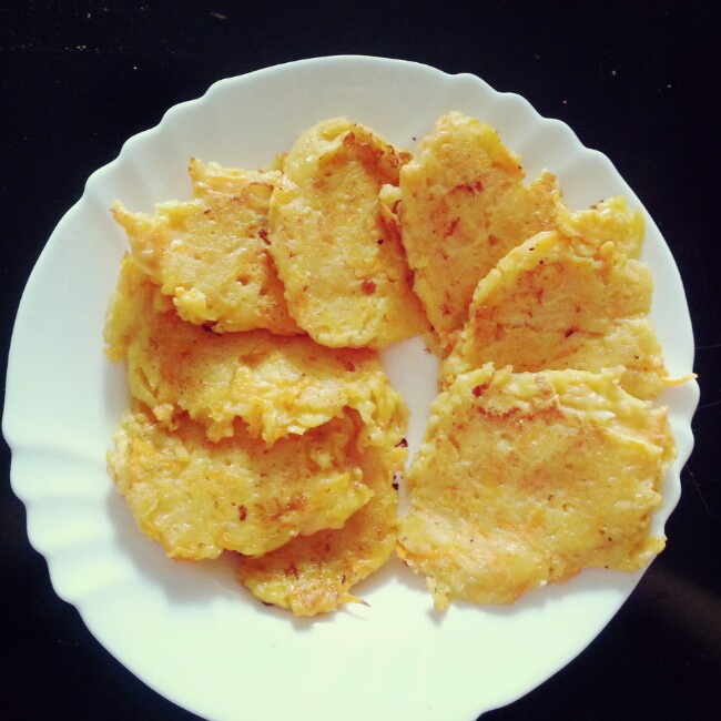 土豆胡萝卜丝煎饼