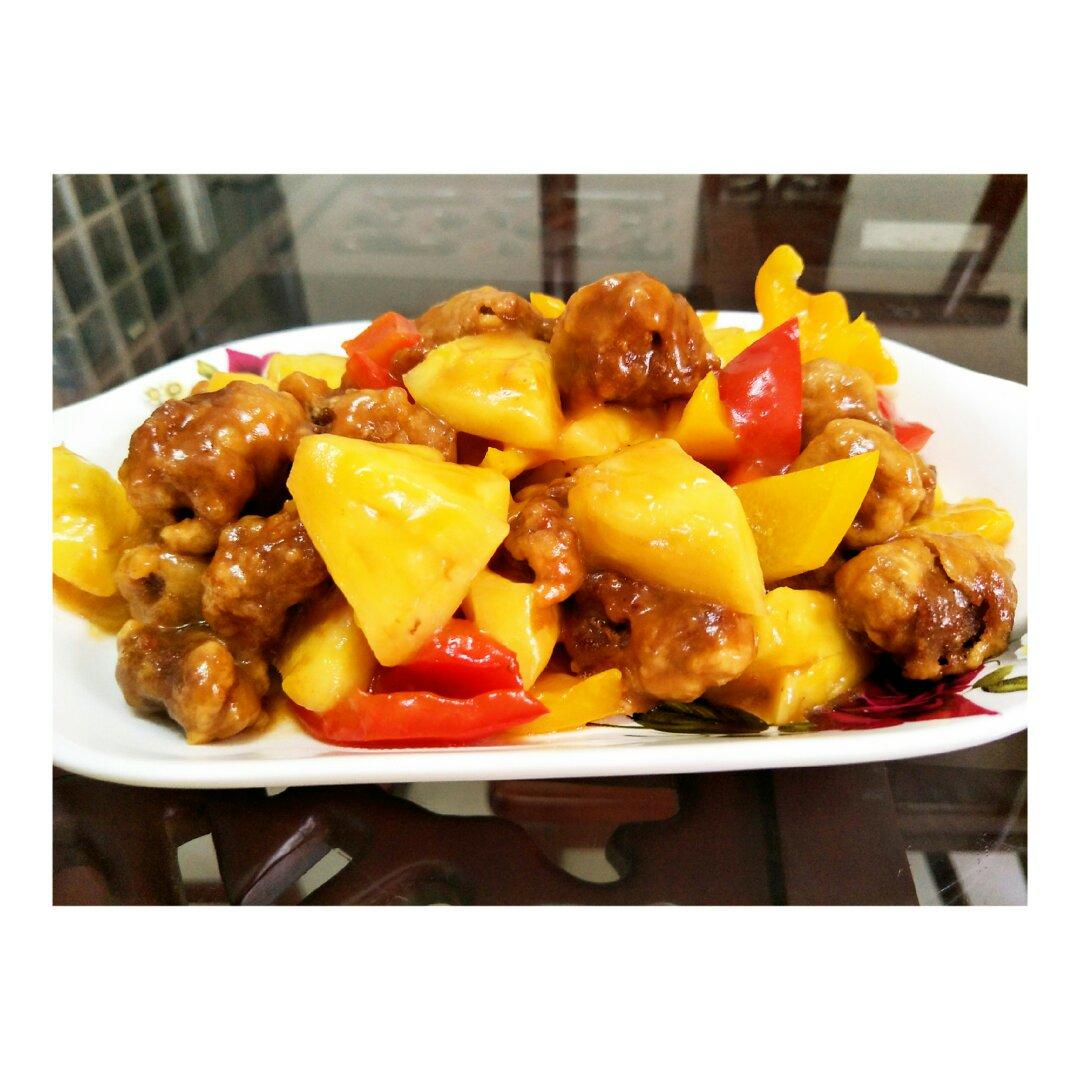秘制菠萝咕噜肉（绝对好吃）