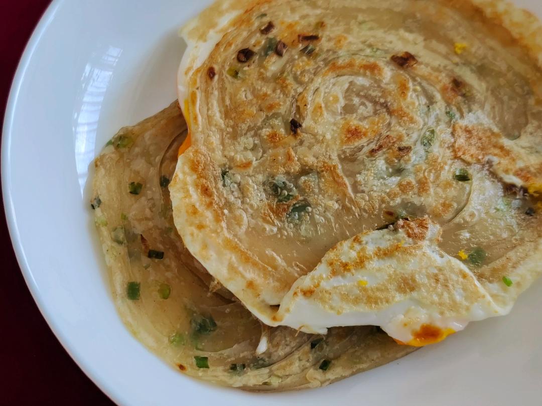 快手懒人版葱油饼❗️㊙️简单易做❗️超级酥脆❗️