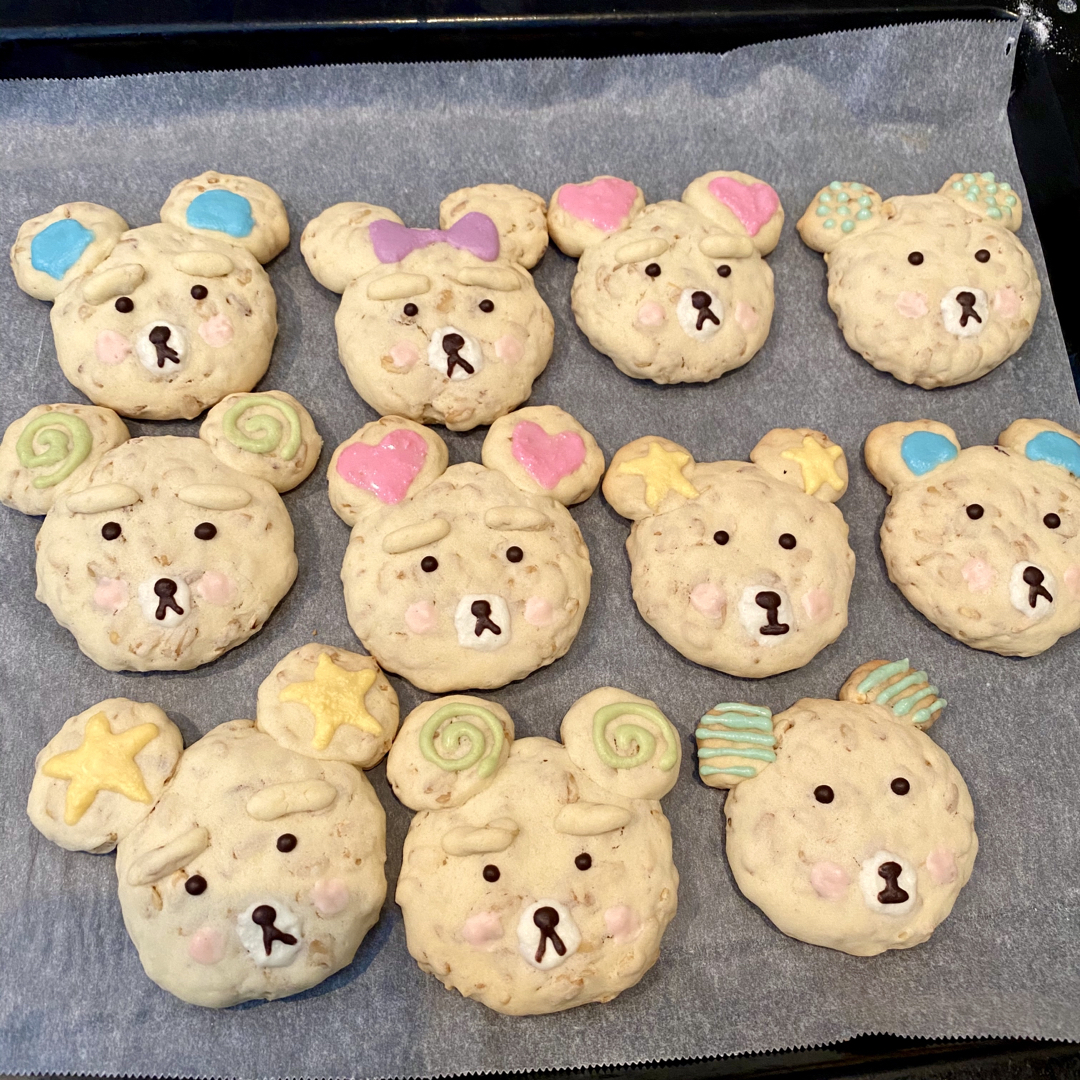 可可爱爱的泰迪熊🧸燕麦黄油饼干