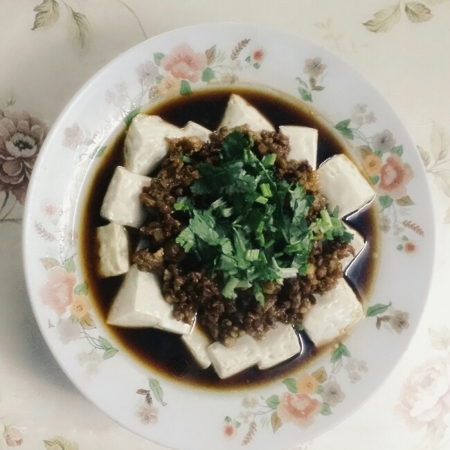 肉末蒸豆腐