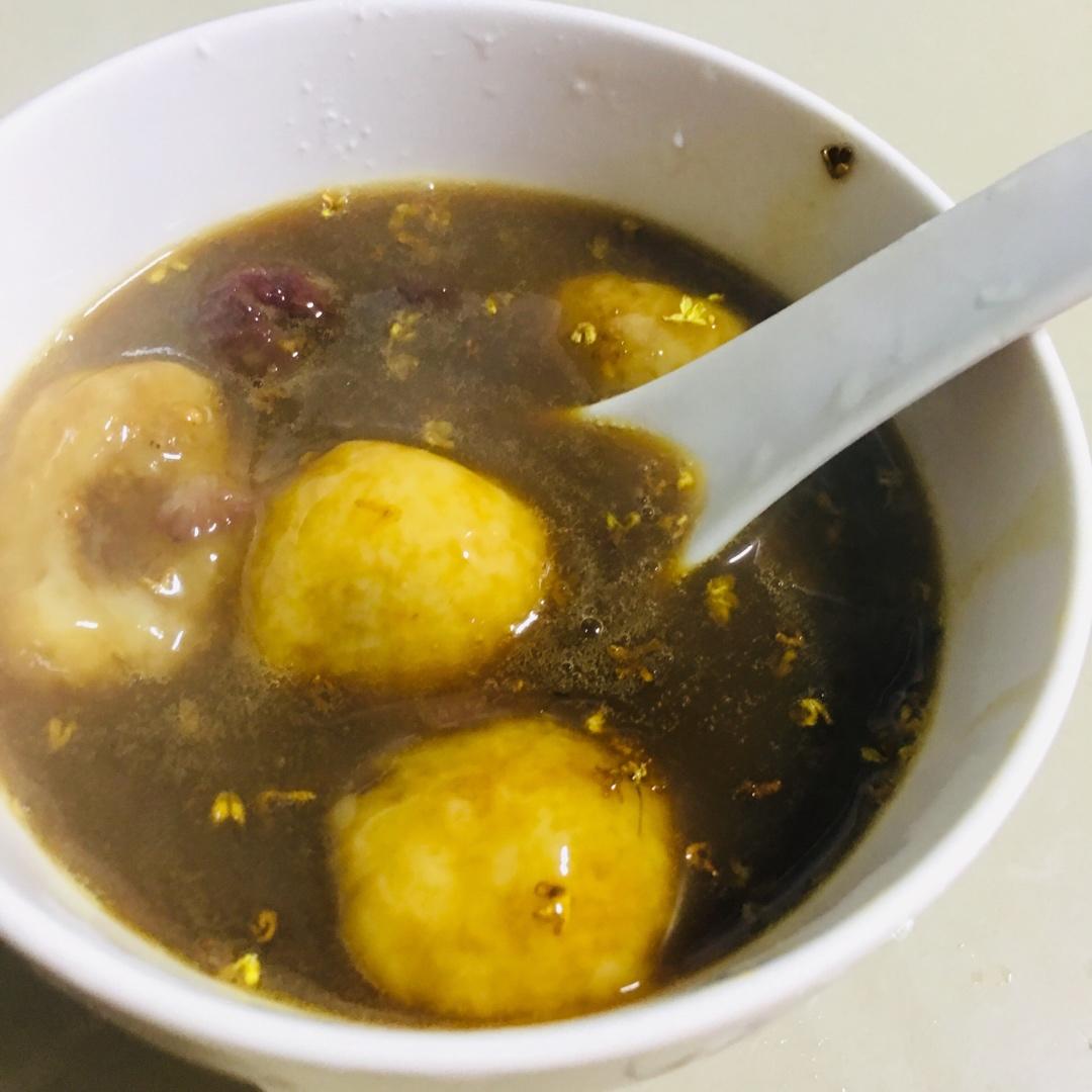 桂花杨梅汤圆