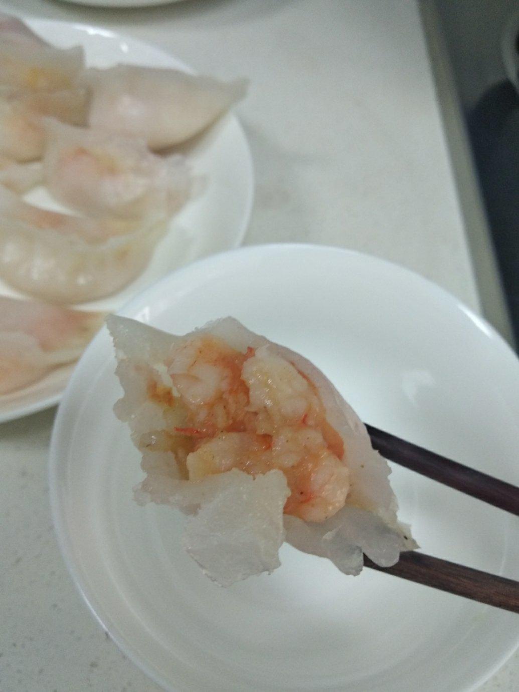 弯梳虾饺
