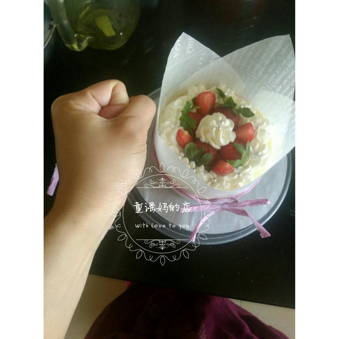 蛋糕裱花—简单花束蛋糕