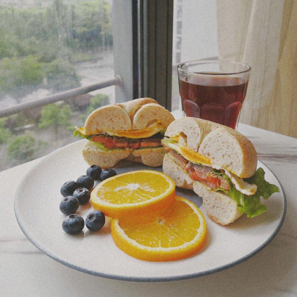 百变贝果三明治